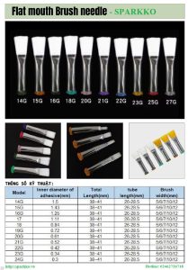 Flat mouth Brush needle – Chổi cồn đầu dẹt